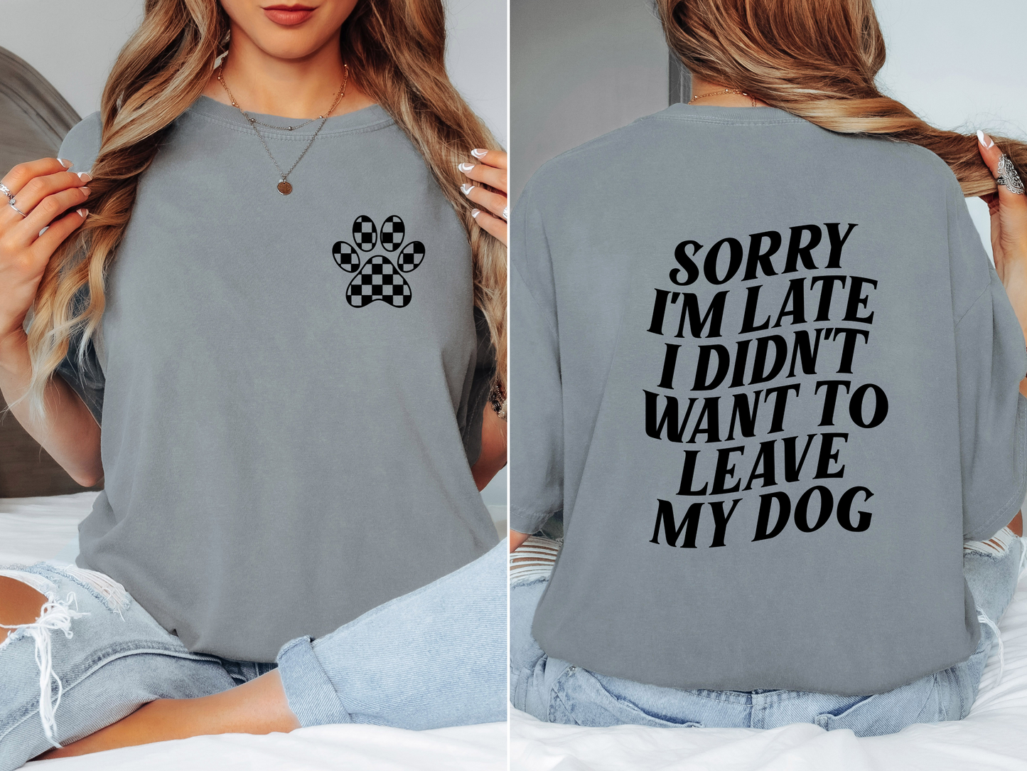 I didn’t want to leave my dog graphic tee