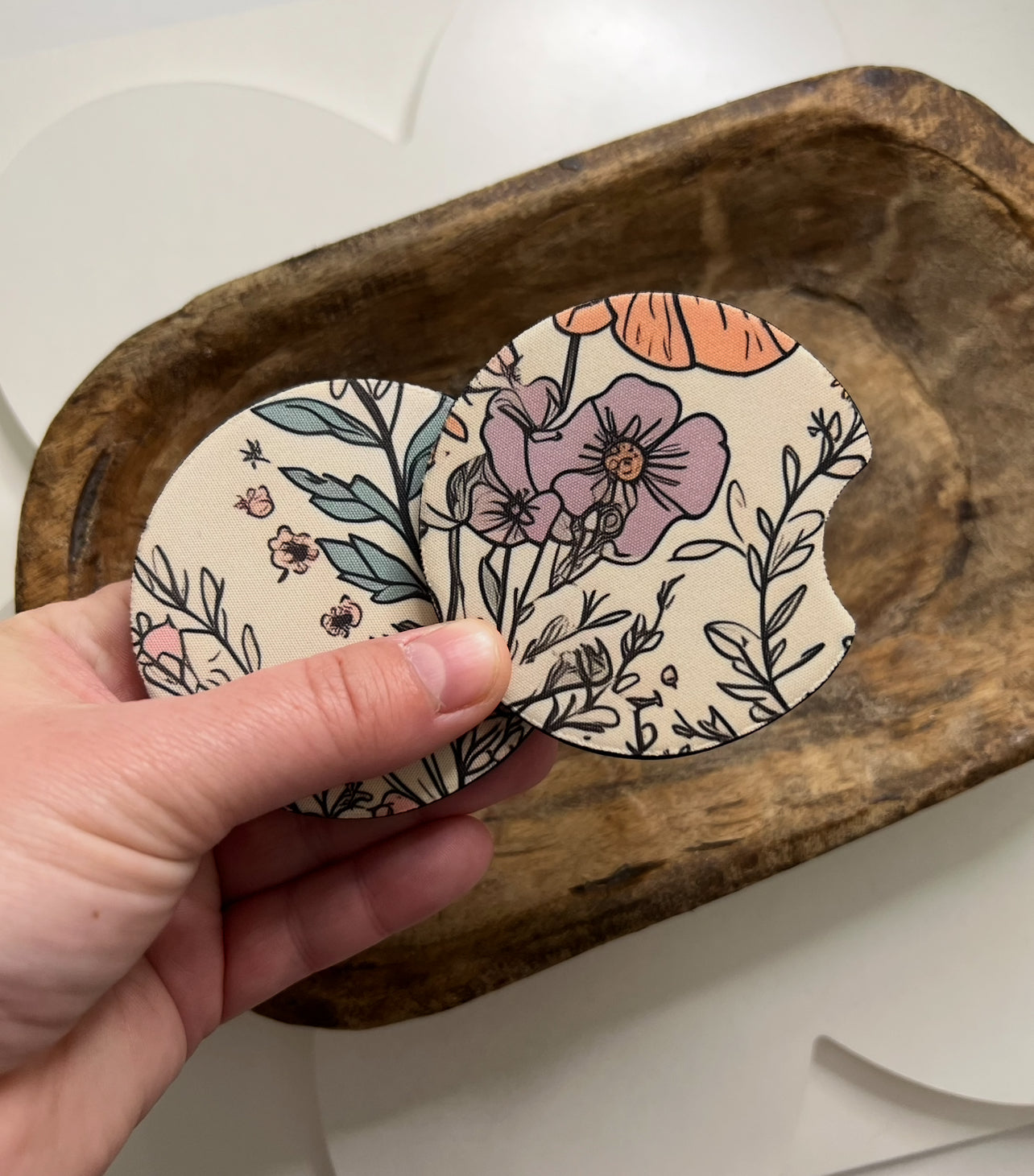 Wildflower Car Coaster Set