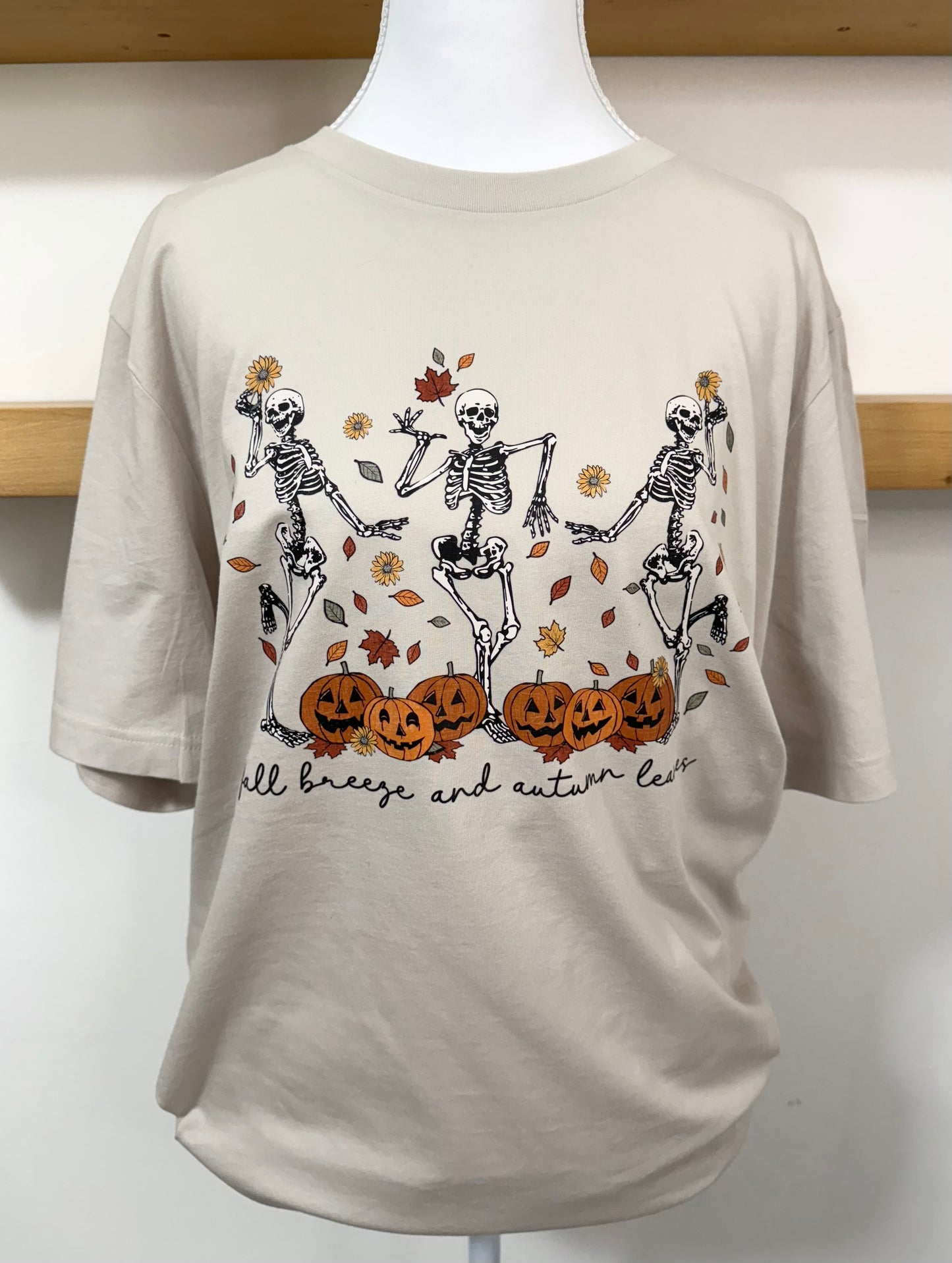 Fall Breeze and Autumn Leaves Graphic Tee
