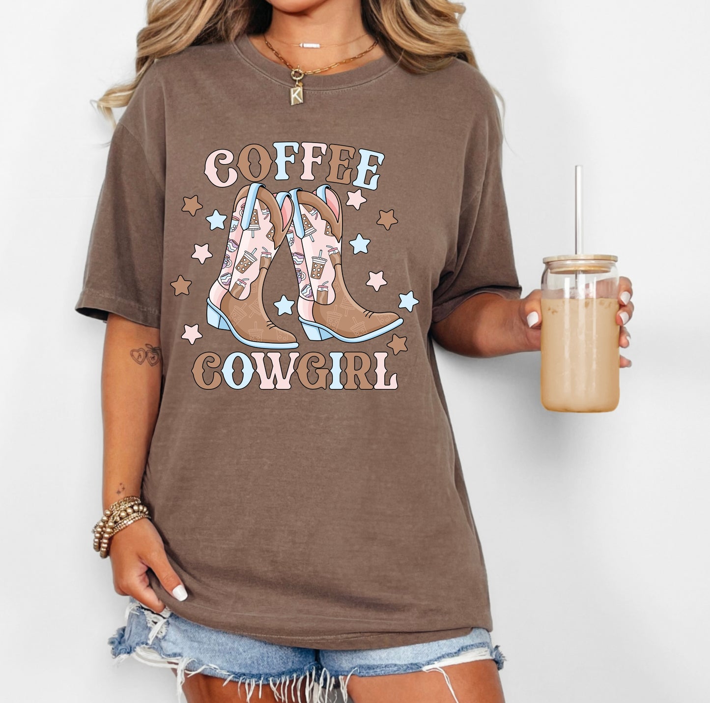 Coffee Cowgirl Graphic Tee