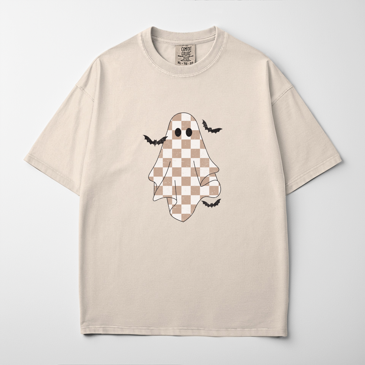 Checkerboard Ghost Graphic Tee