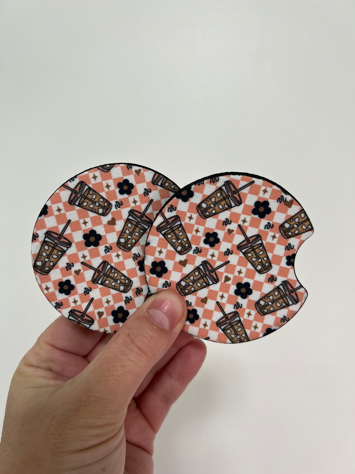 Retro Iced Coffee Car Coaster Set