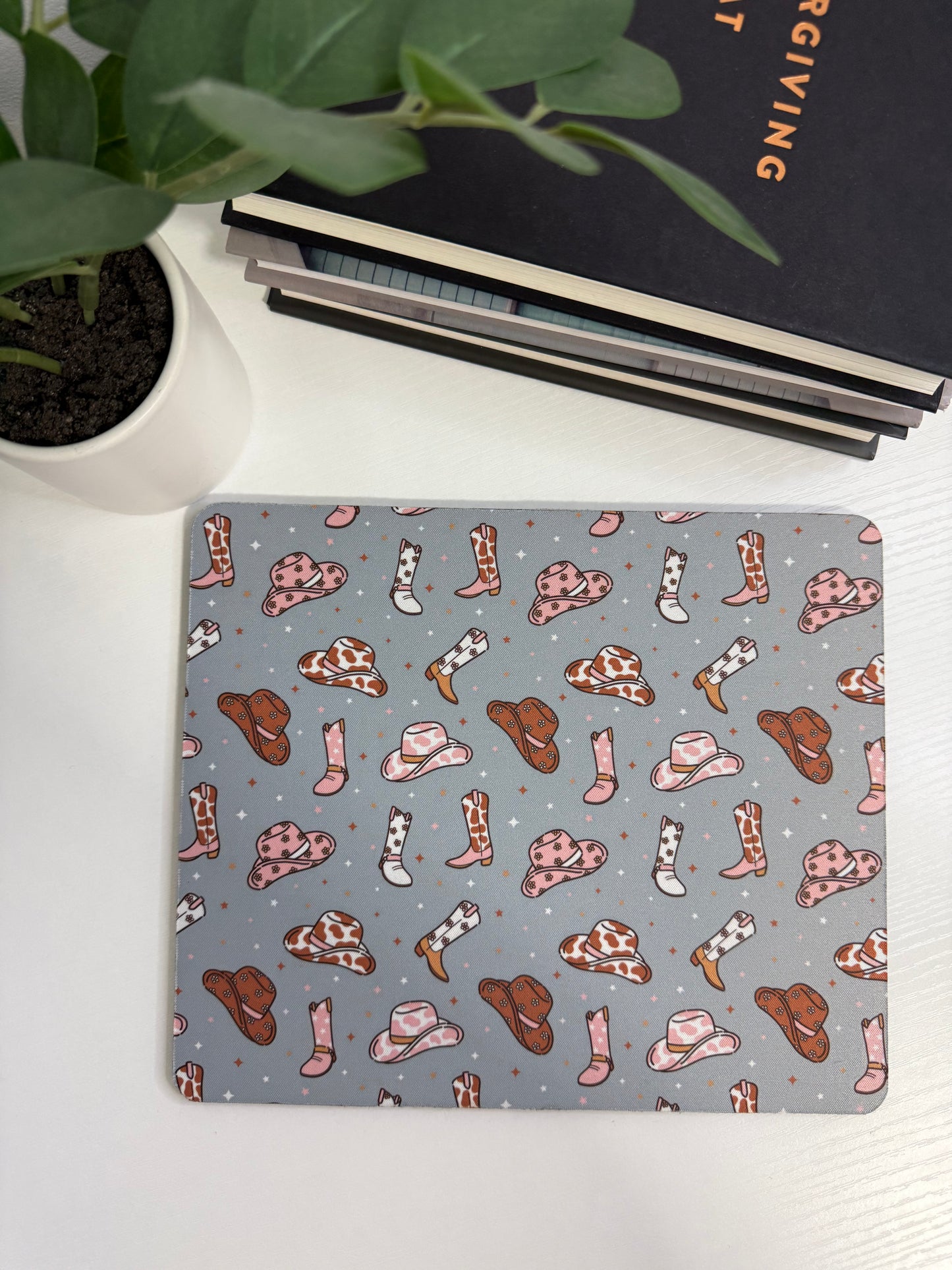 Cowboy boots and hats Mousepad