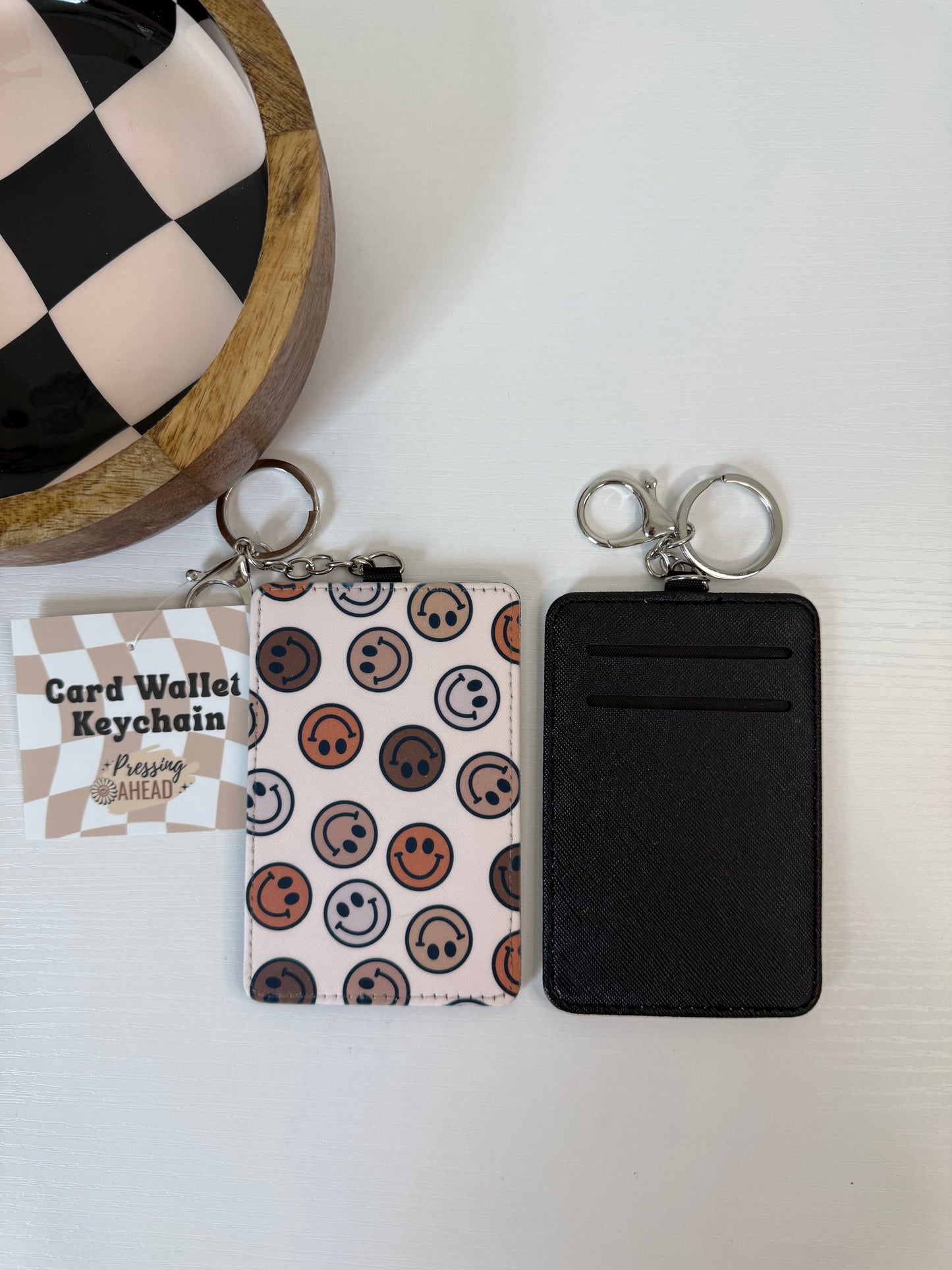 Smiley Faces Keychain Wallet
