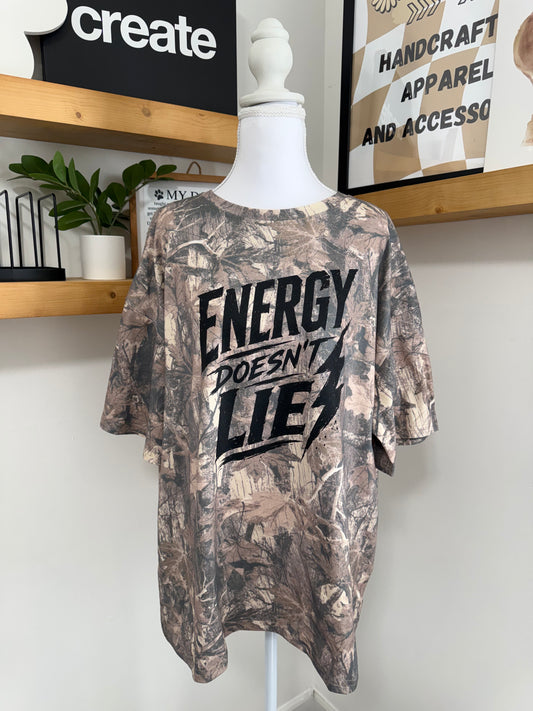 Energy Doesn’t Lie Camo Graphic Tee