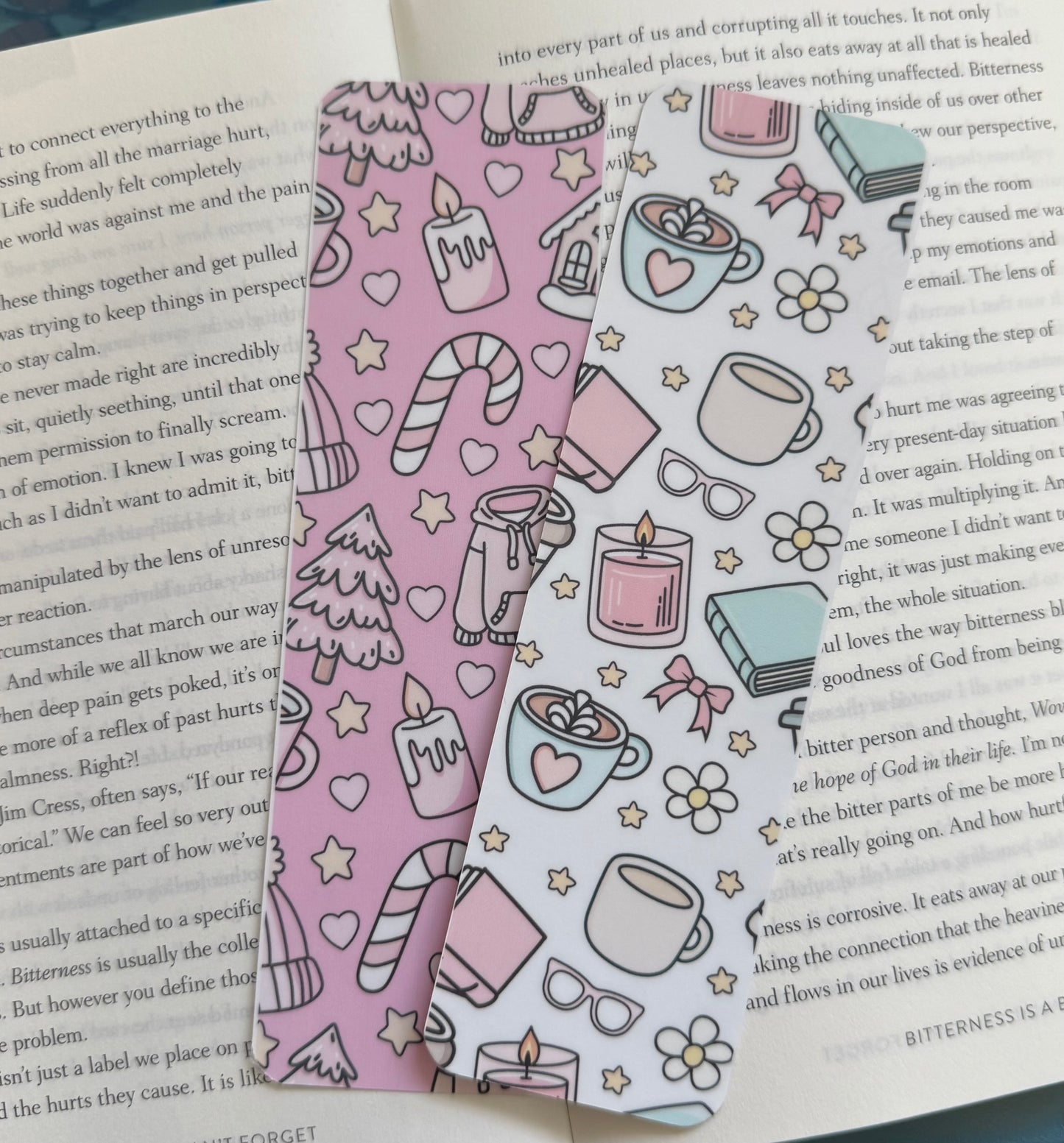 Holiday Double-Sided Paper Bookmark
