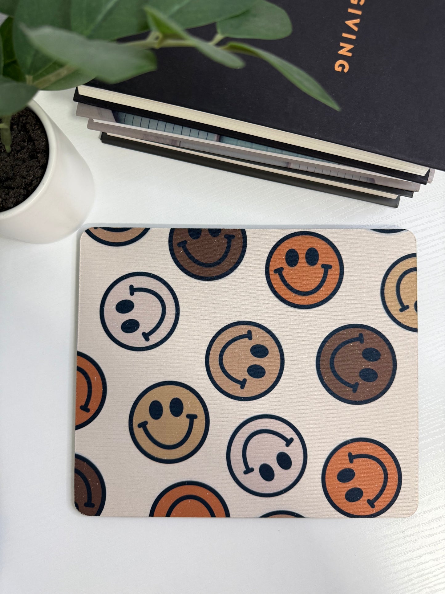 Smiley Face Neutrals Mousepad