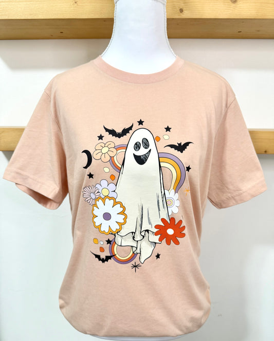 Boho Happy Ghost Graphic Tee