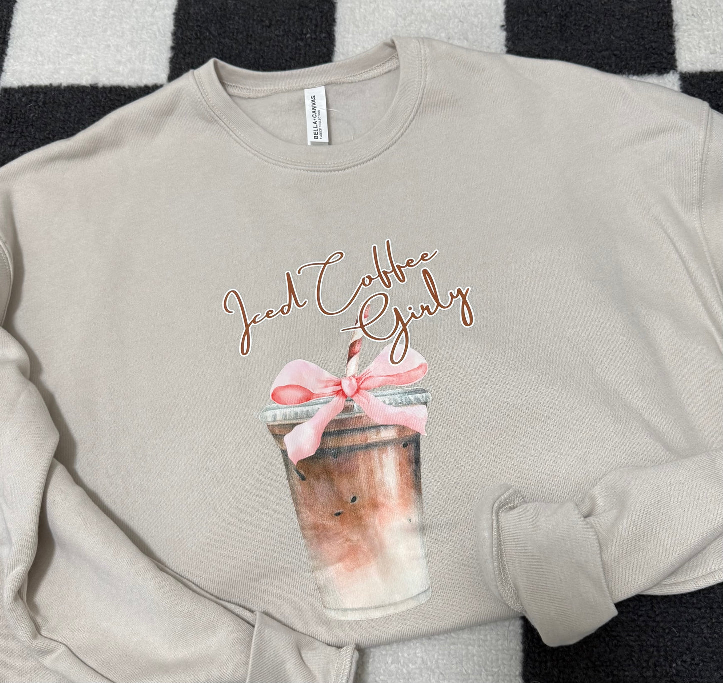 Iced Coffee Girly Crewneck