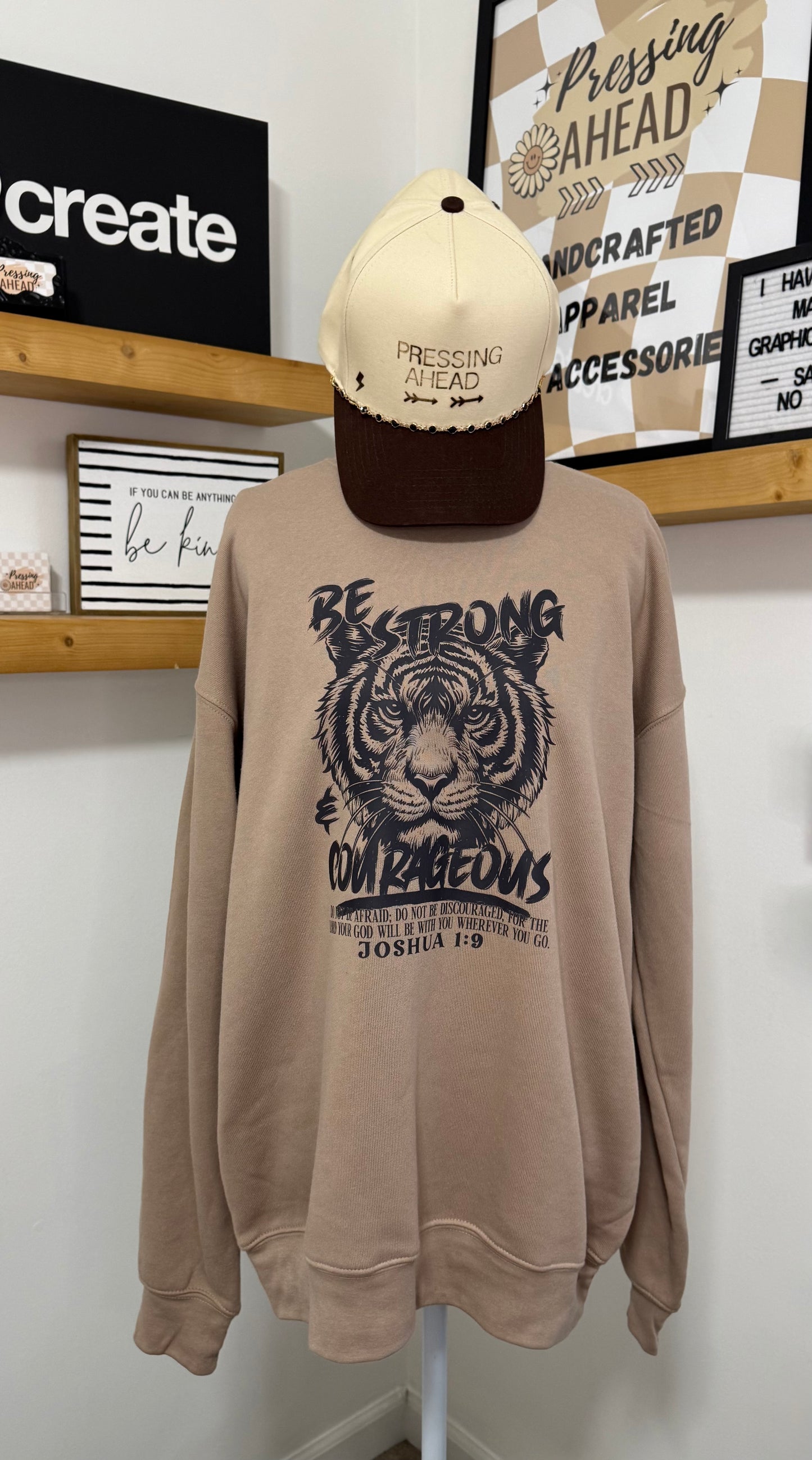 Be Strong & Courageous Crewneck
