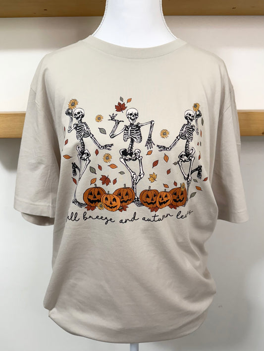 Fall Breeze and Autumn Leaves Graphic Tee