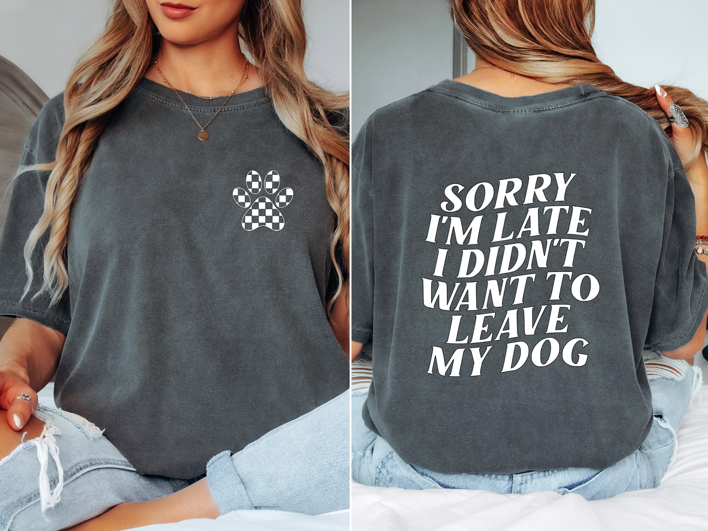 I didn’t want to leave my dog graphic tee