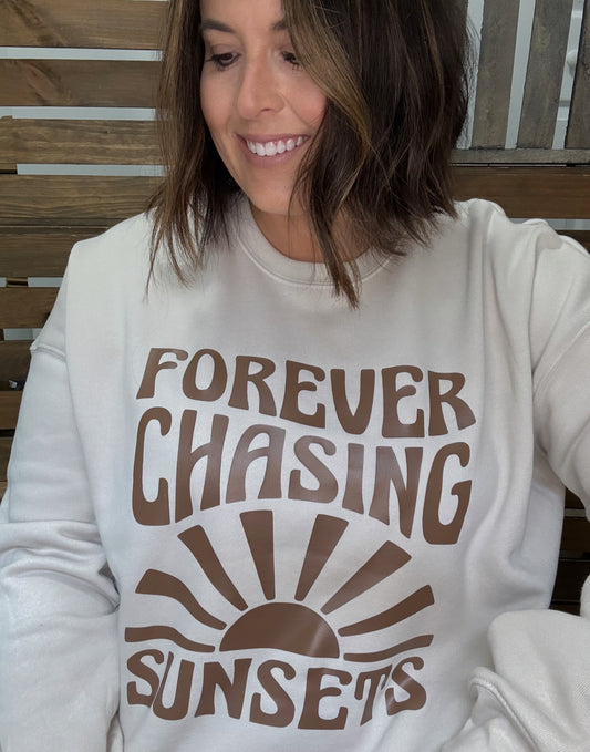 Forever Chasing Sunsets Crewneck Sweatshirt