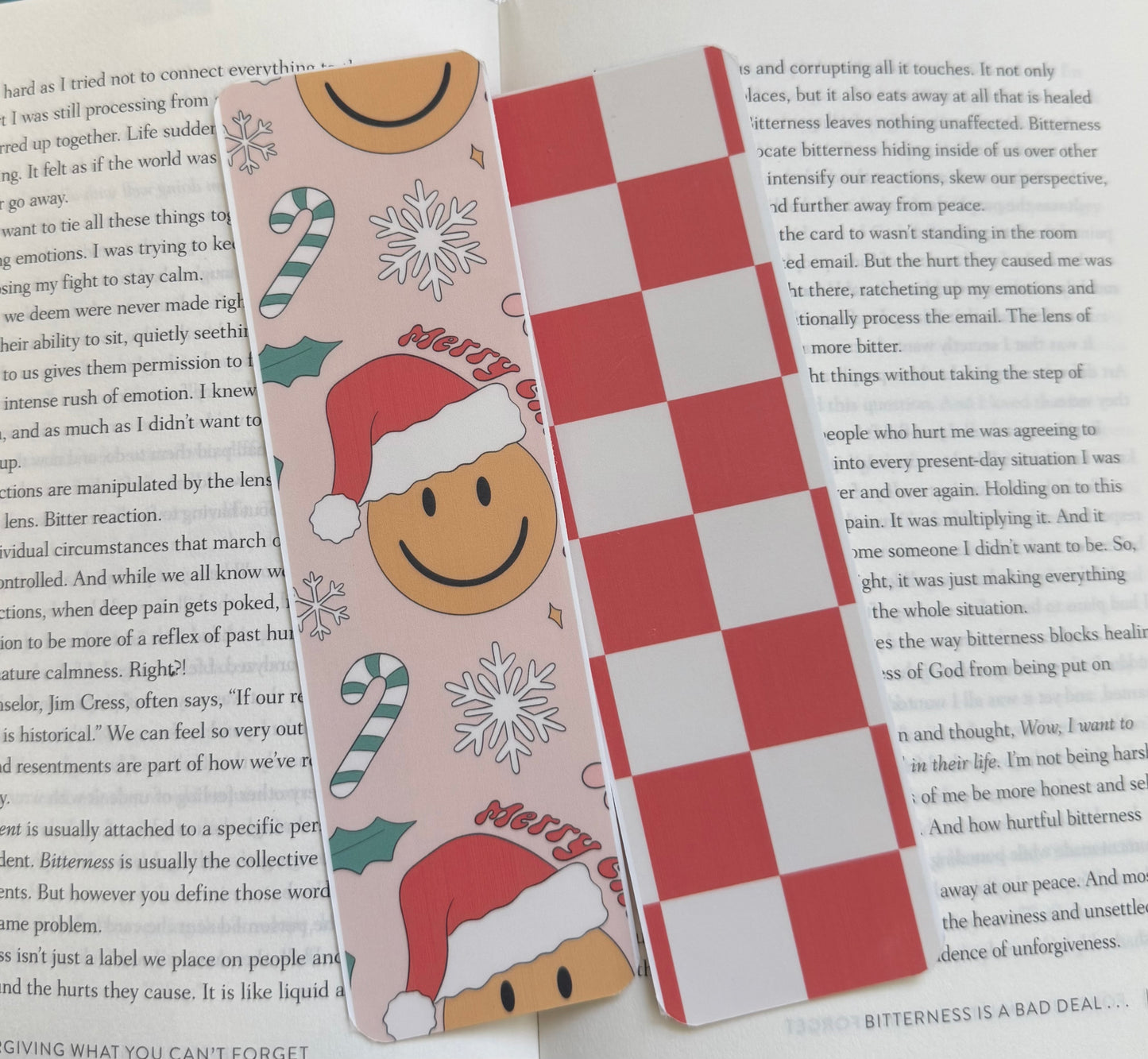 Holiday Double-Sided Paper Bookmark
