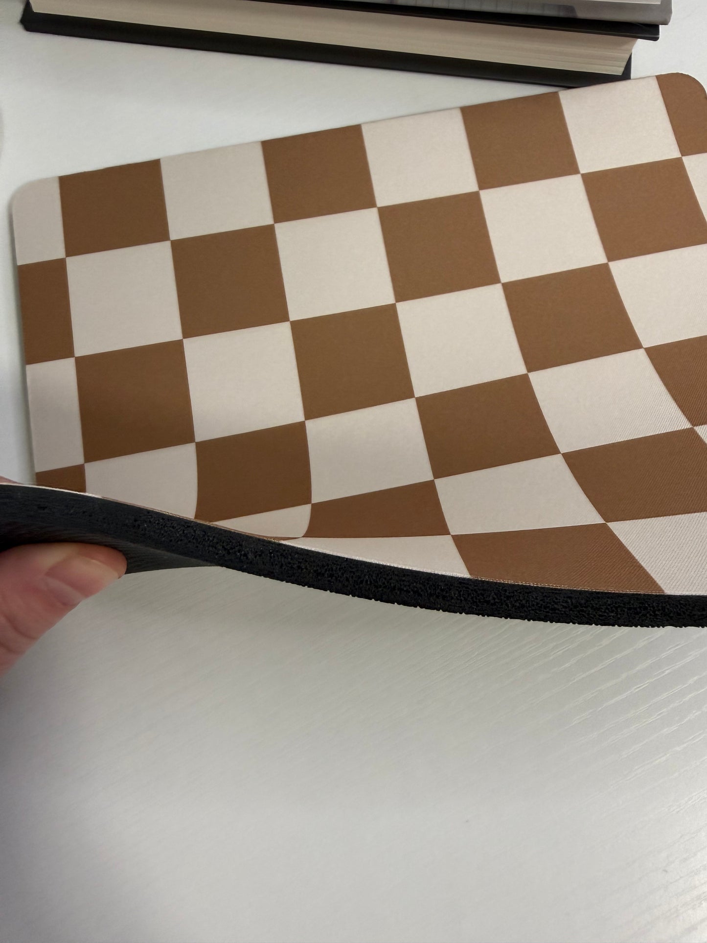Brown Checker Mousepad