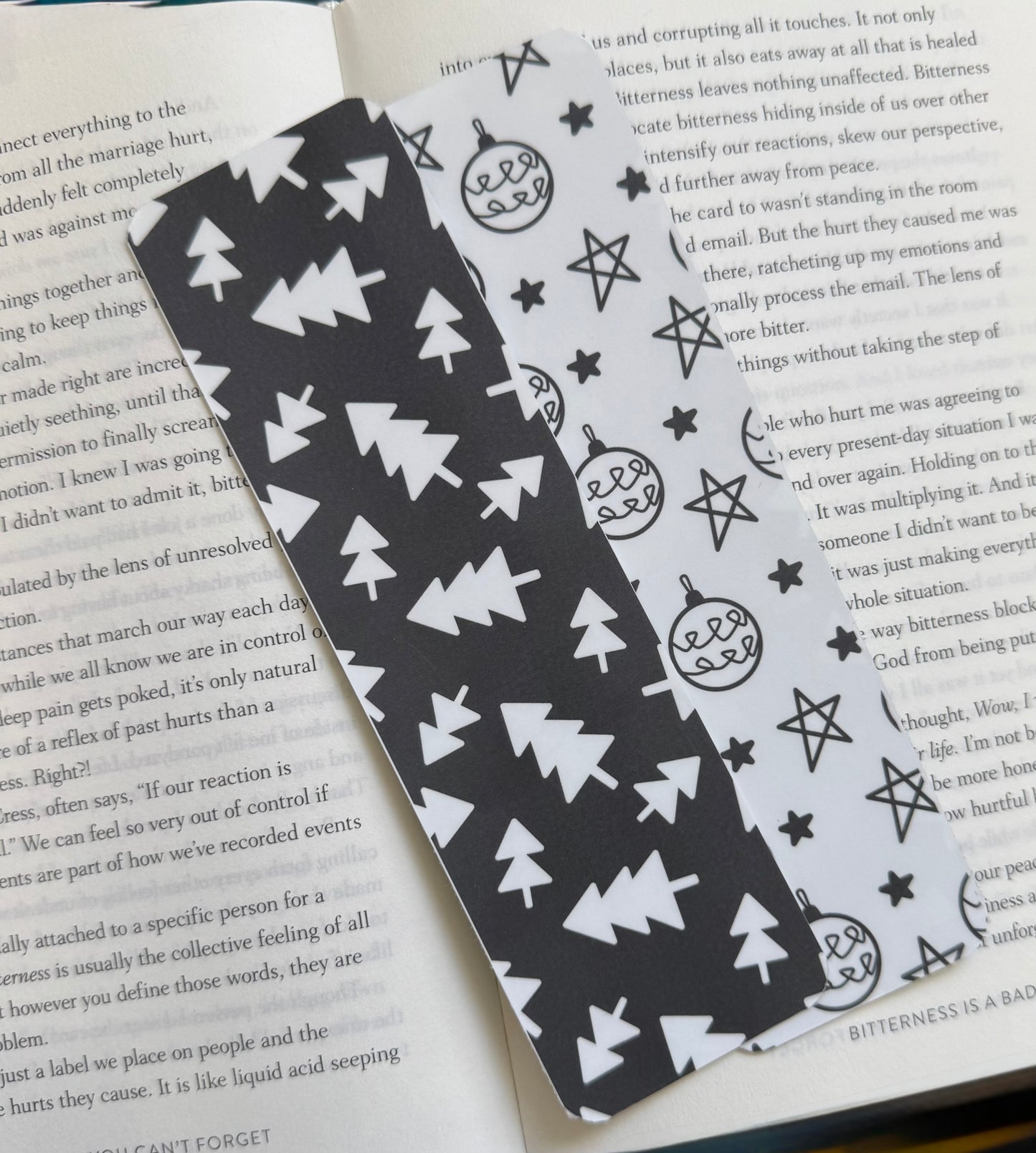 Holiday Double-Sided Paper Bookmark
