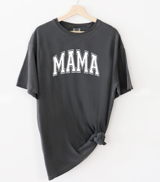 Mama Varsity Font Tee