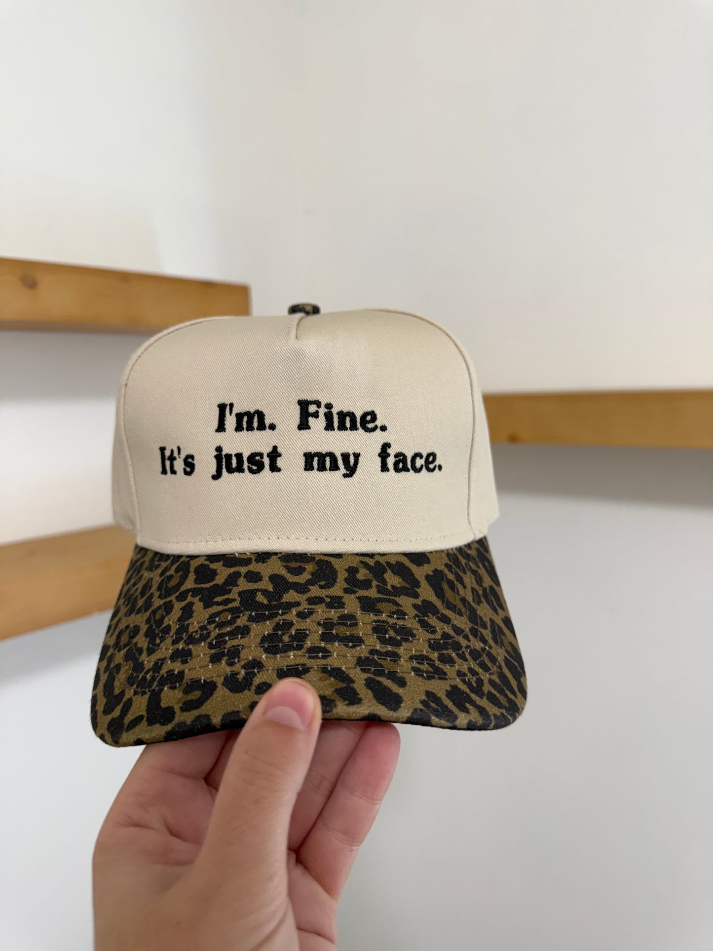 It’s Just My Face Canvas Snapback Hat