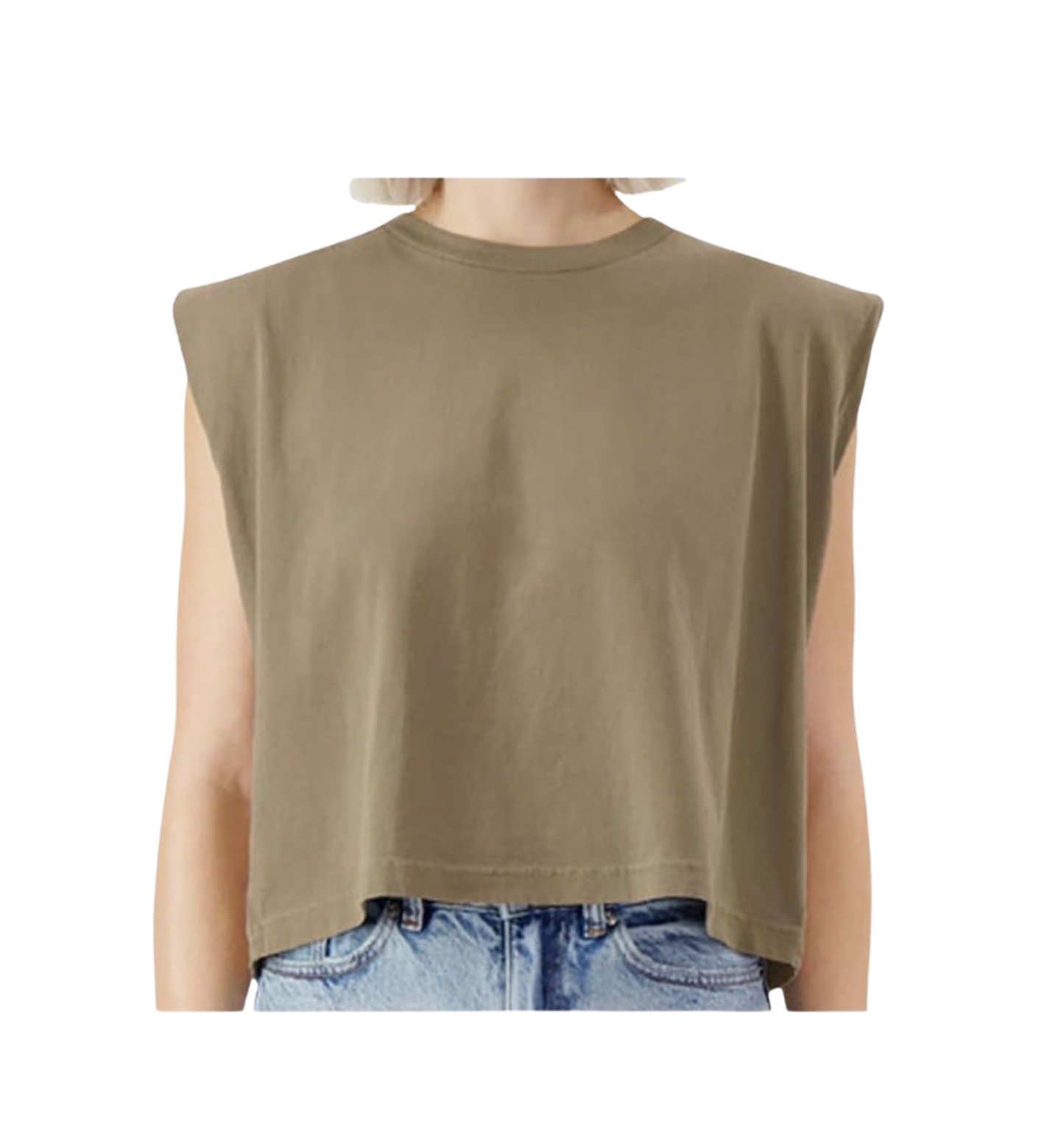 Wild Soul Boxy Crop Muscle Tank Graphic Tee