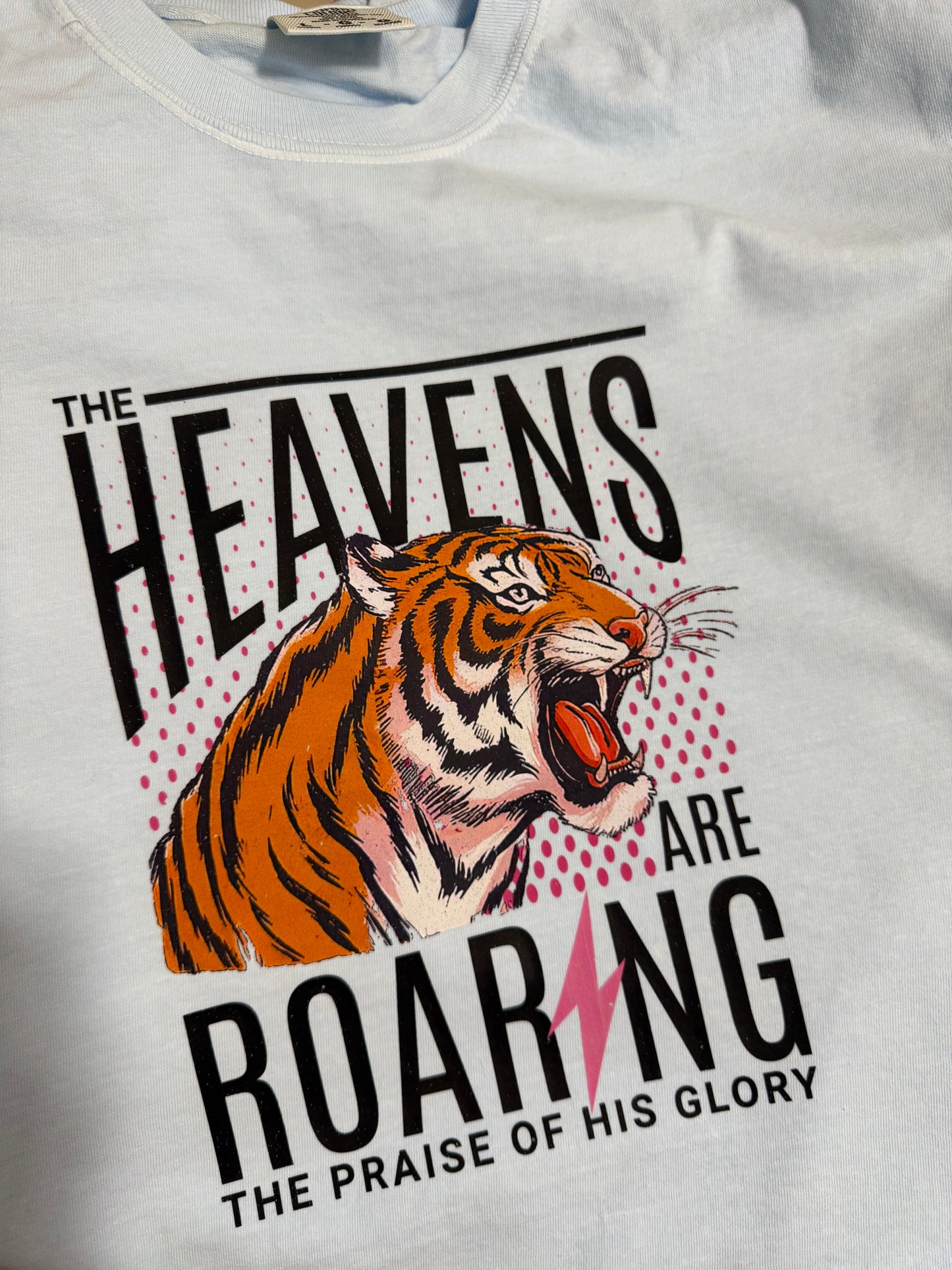 Heavens are Roaring Boxy Crop Graphic Tee