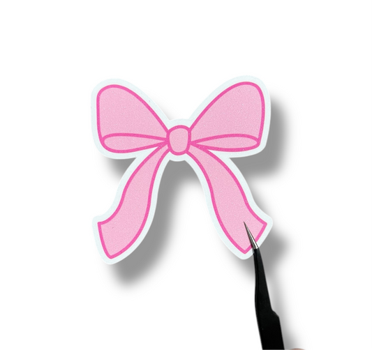Pink Bow Sticker