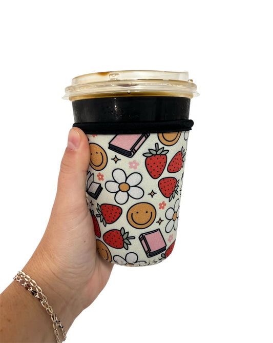Books and Smiles Coffee Cozy