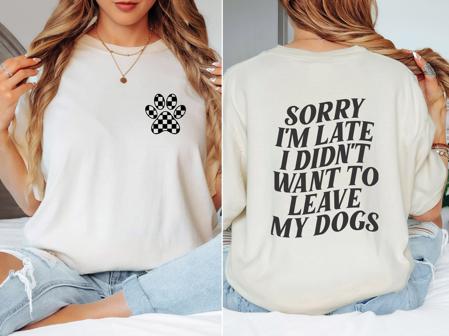 I didn’t want to leave my dog graphic tee
