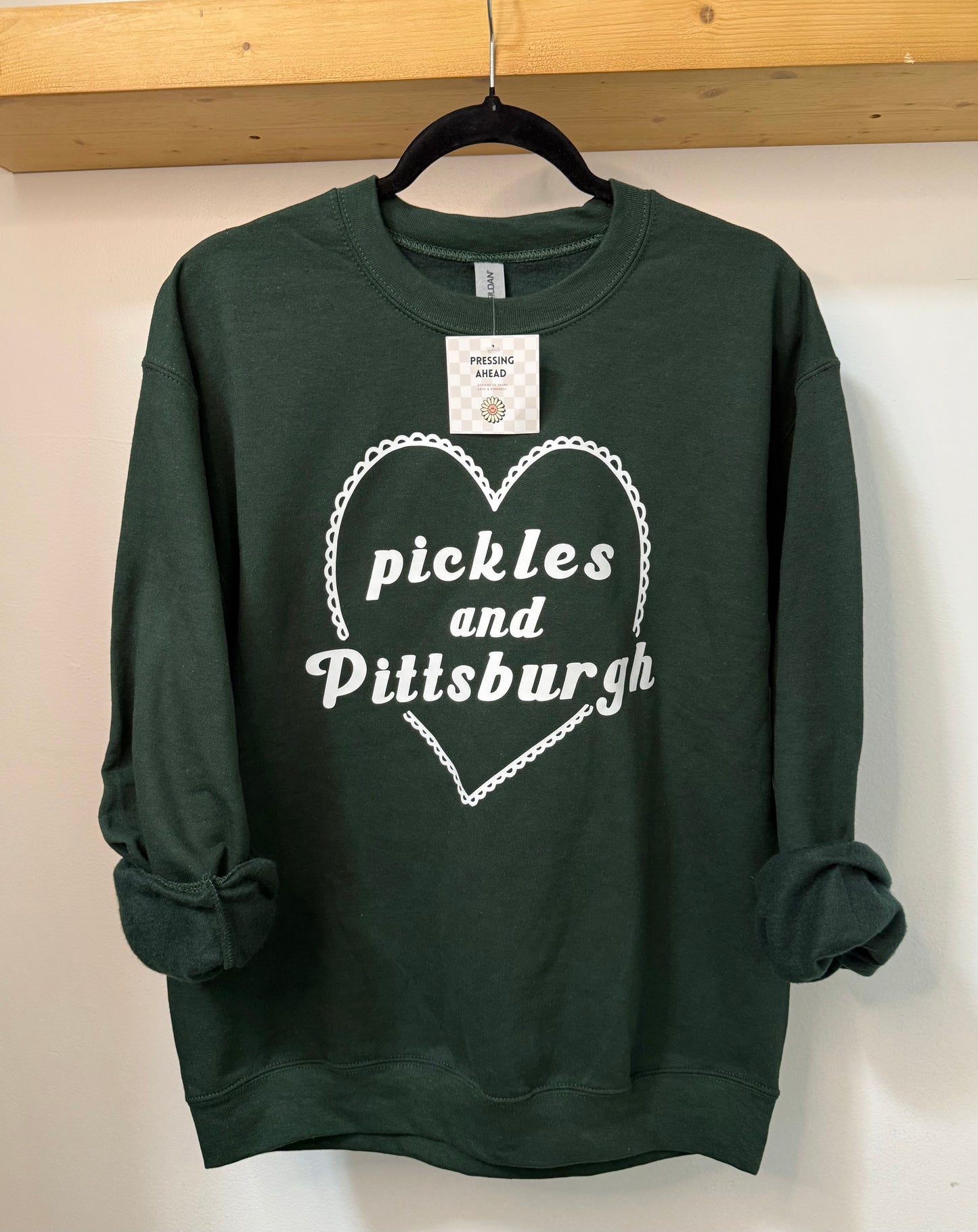 Pickles & Pittsburgh Heart Crewneck