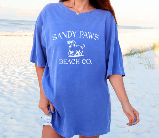Sandy Paws Beach Co Graphic Tee