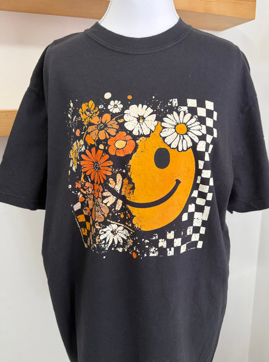 Flowers and Smiles Graphic Tee