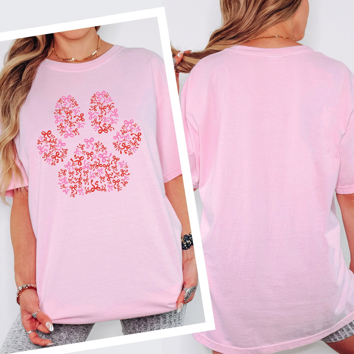 Dog Paw Bows Tee
