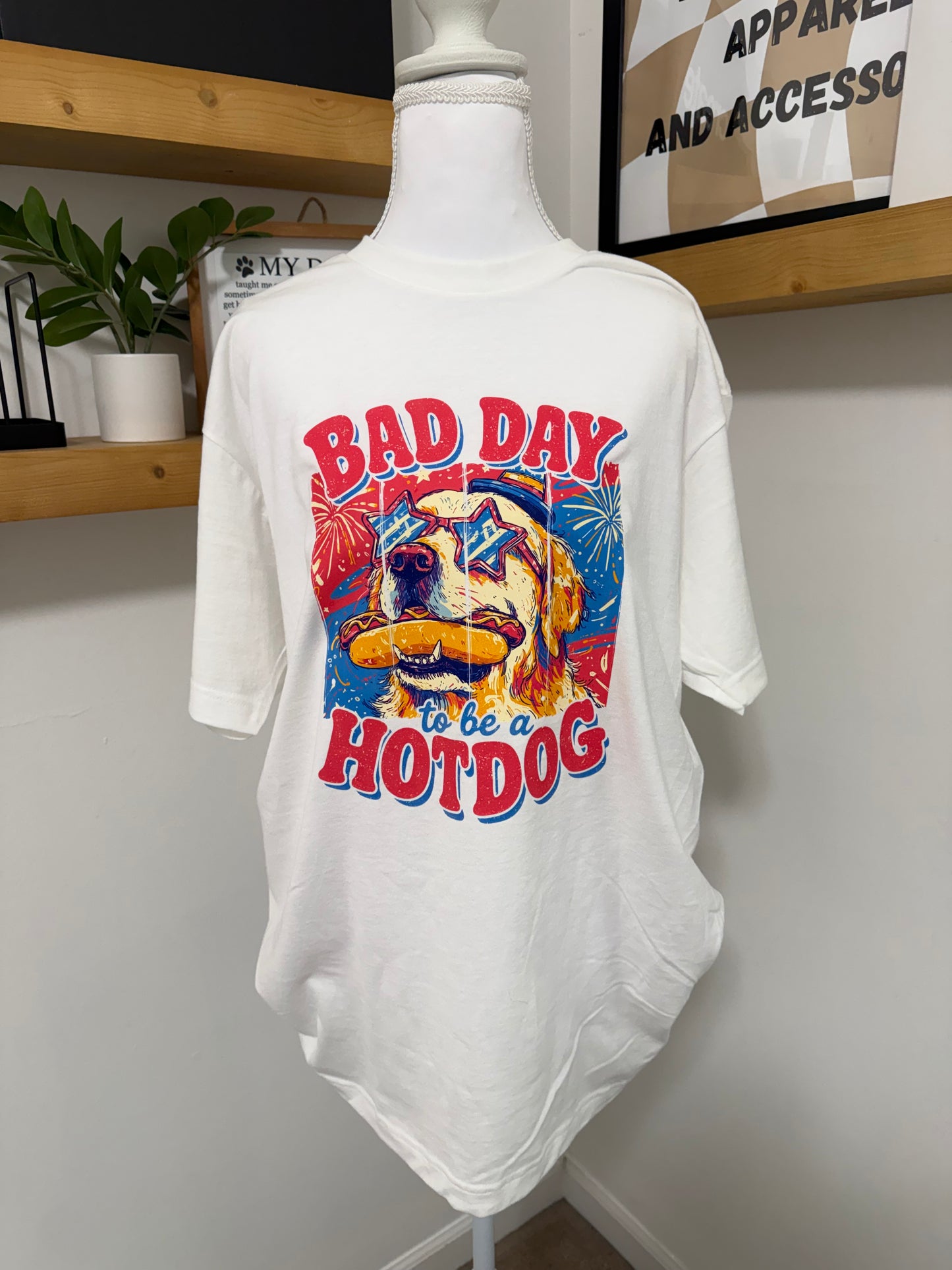 Bad Day to be a Hot Dog Unisex Graphic Tee