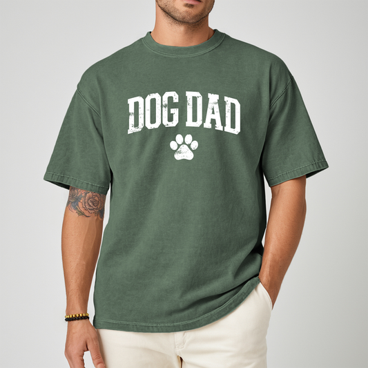Distressed Dog Dad Graphic Tee
