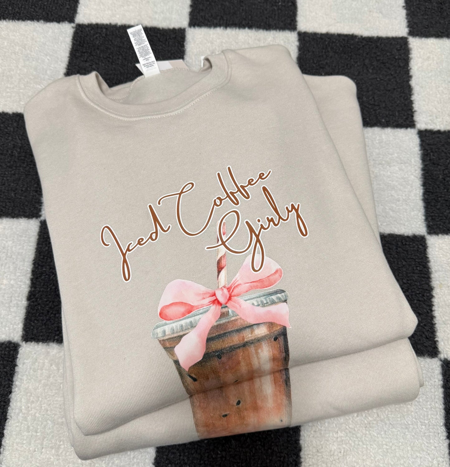 Iced Coffee Girly Crewneck