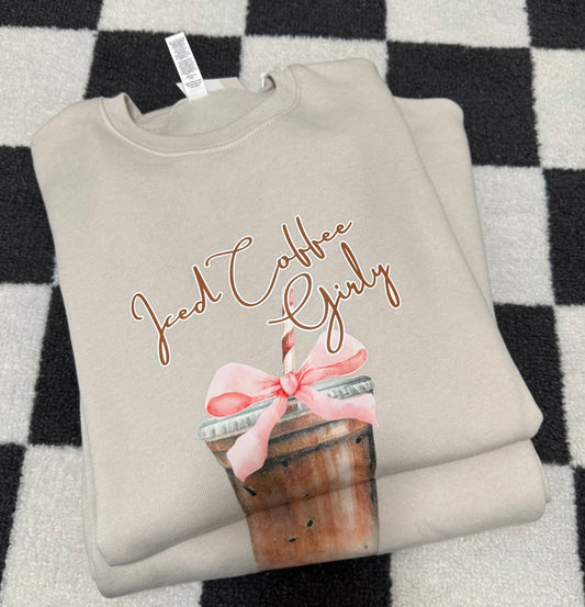 Iced Coffee Girly Crewneck