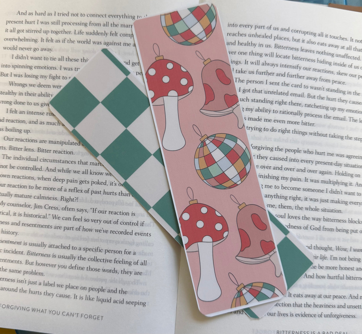 Holiday Double-Sided Paper Bookmark