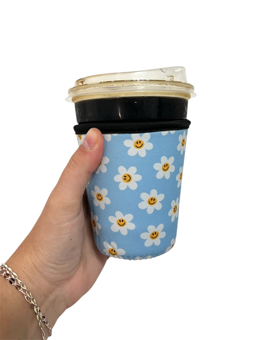 Blue Flower Coffee Cozy