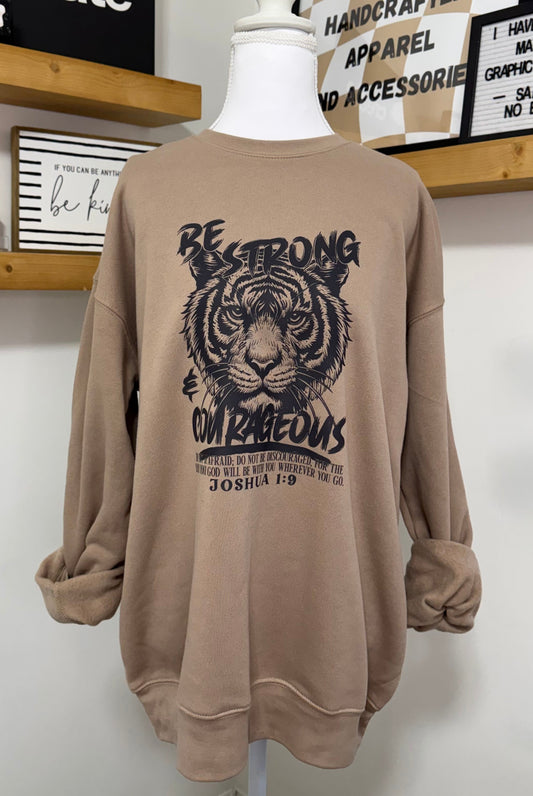 Be Strong & Courageous Crewneck