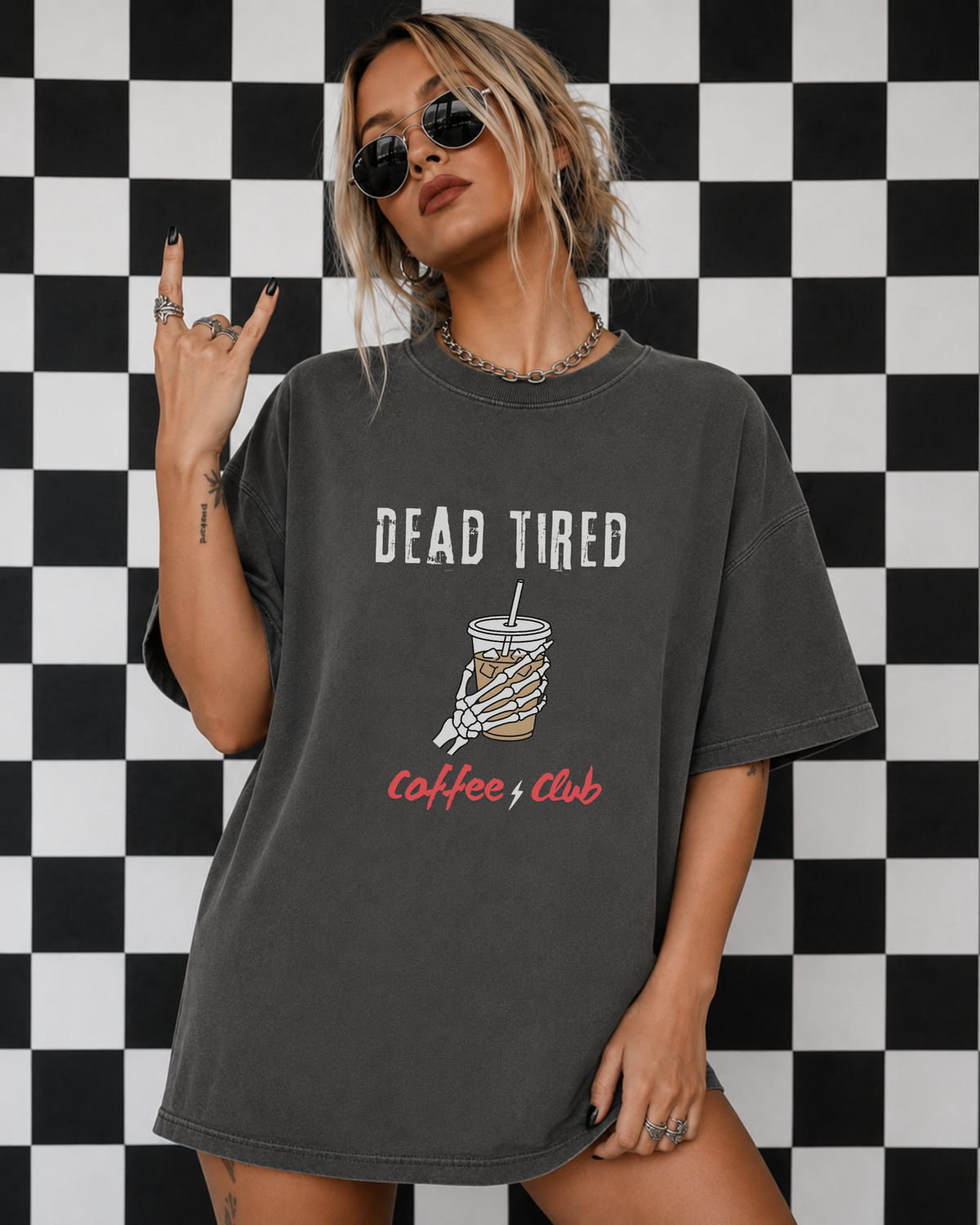 Dead Tired Coffee Club Graphic Tee