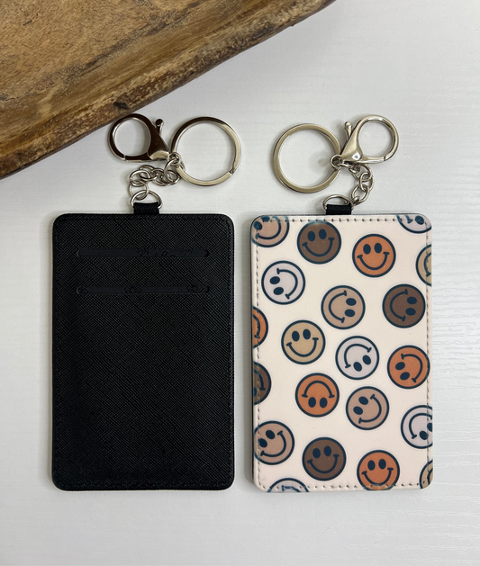 Smiley Faces Keychain Wallet