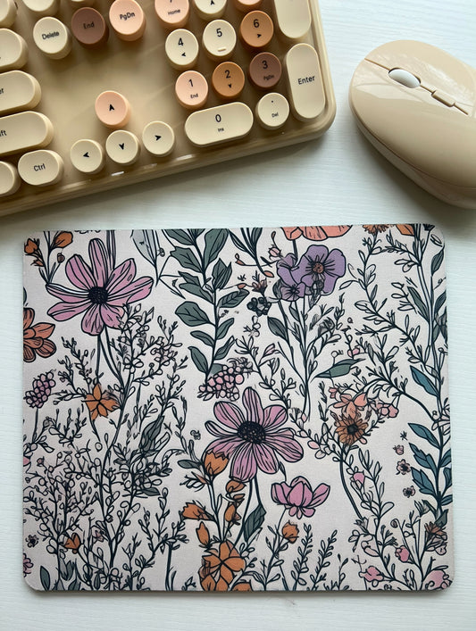 Vintage Wildflower Mousepad