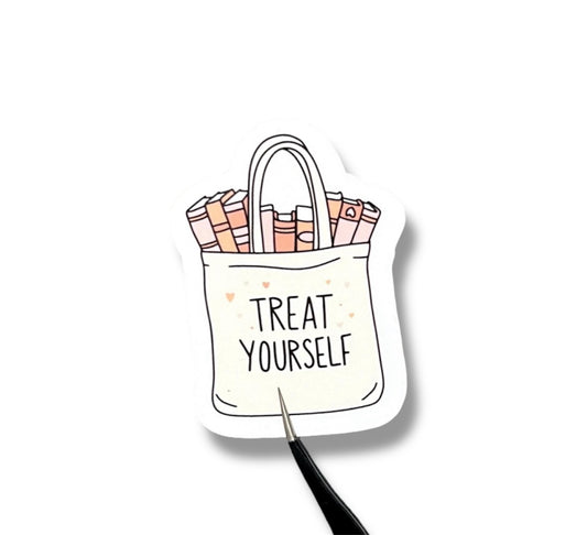 Treat Yourself to Books Sticker