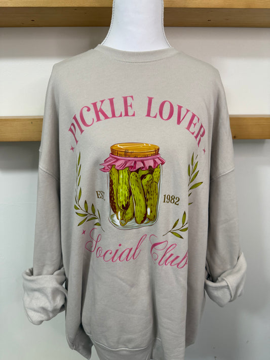 Pickle Lover Social Club Crewneck