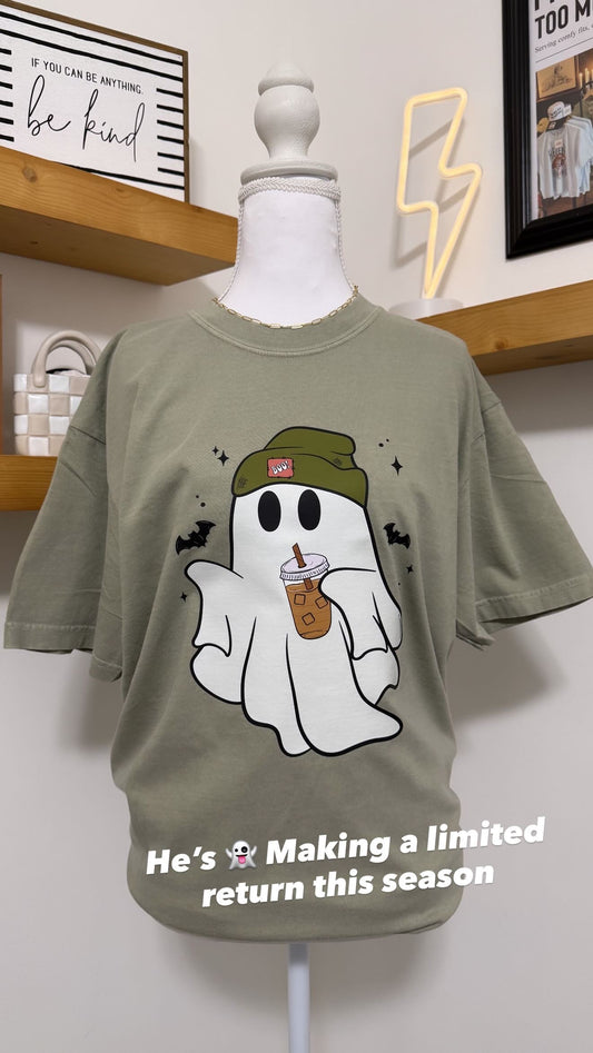 Iced Coffee Ghostie Graphic Tee
